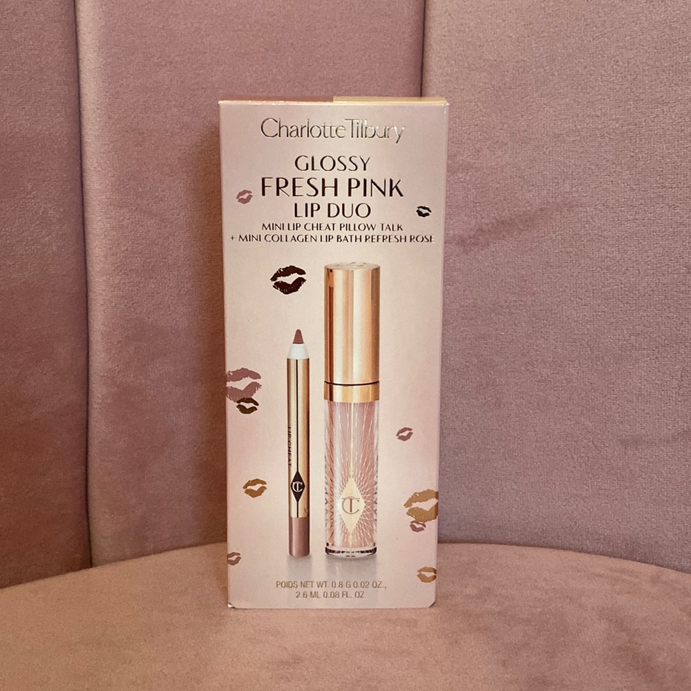 NIB Charlotte Tilbury Glossy Fresh Pink Lip Duo